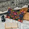 Death Flower Throw Pillow Cover, 12 x 20 Inch Day of The Dead Halloween Cushion Case Holiday Decor for Sofa Couch